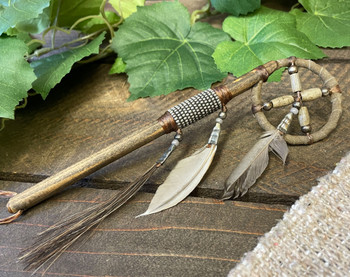 Navajo Medicine Wheel Spirit Stick