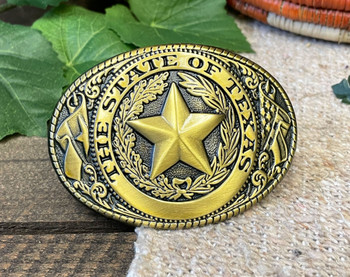 State of Texas Belt Buckle