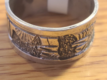 Wilson Sandoval Navajo Ring 65r199-9-5