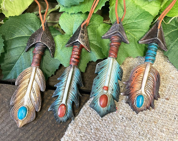 Native Inspired Feather Ornaments