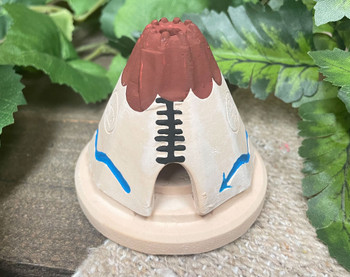 Clay Teepee Incense Burner