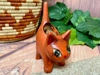 Mini Clay Cat Planter