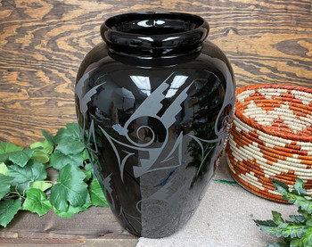 Navajo Black on Black Vase