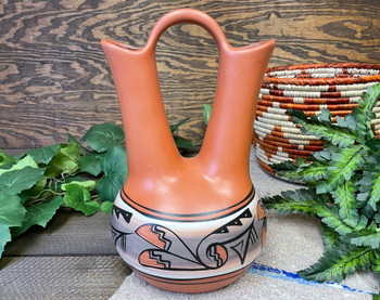 Navajo Etched Wedding Vase