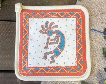 Rustic Potholder Kokopelli