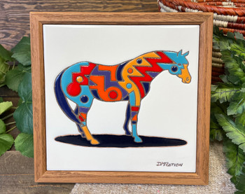 Navajo Handcrafted Tile -Horse