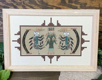 Navajo Framed Sand Painting