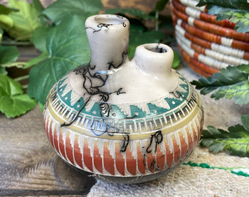 Navajo Colorband Horsehair Wedding Vase