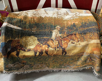 Woven Tapestry Throw Blanket 50x70 -Elk (169bc112)