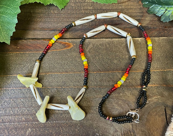 Sioux Indian Elk Tooth Necklace