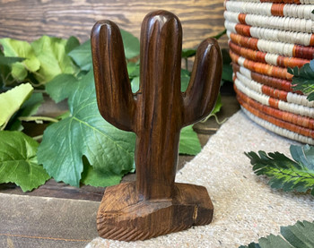 Hand Carved Ironwood Cactus