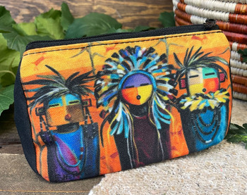 Digital Print Cosmetic Bag -Sun Faces