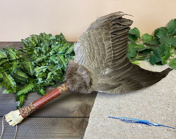 Elk Bone Handled Smudging Fan