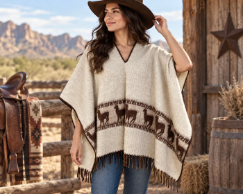 Brushed Alpaca Poncho
