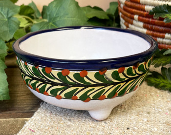 Hand Painted Talavera Footed Bowl