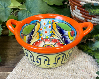 Hand Painted Mexican Talavera Salsa Bowl