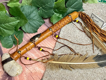 Navajo Stone & Deerskin Leather Tomahawk