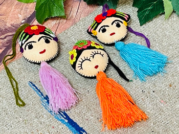 Assorted Handcrafted Felt Ornaments-Frida