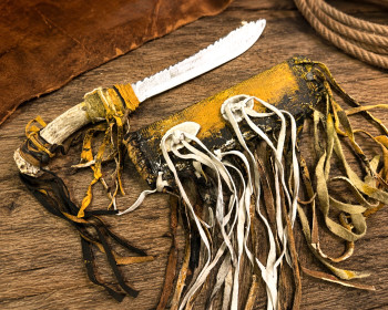 Navajo Antler Knife and Sheath
