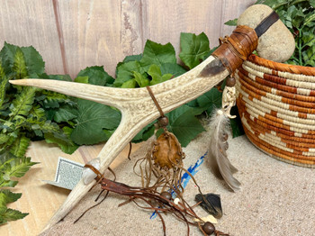 Navajo Indian Antler Medicine Spirit Tomahawk