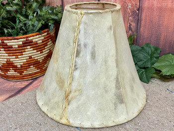 Rawhide Bell Lampshade 16"