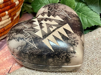 Navajo Etched Heart Box