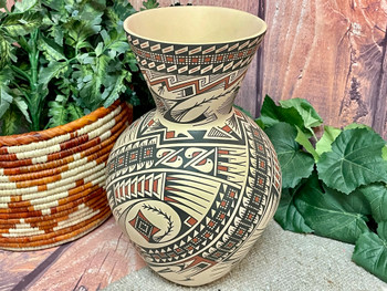 Large Southwestern Pottery Vase - Mata Ortiz