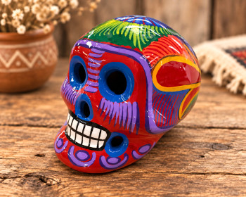 Mexican Hand Painted Skull
