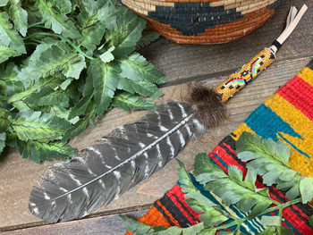 Beaded Smudging Feather - Creek