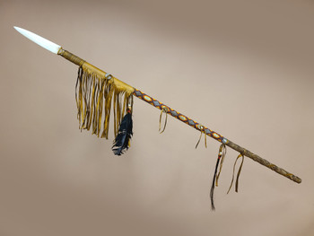 Navajo Beaded Deerskin Lance
