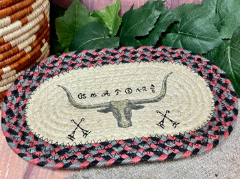 Southwestern Jute Trivet -Longhorn