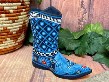 Mexican Pottery Matte Boot