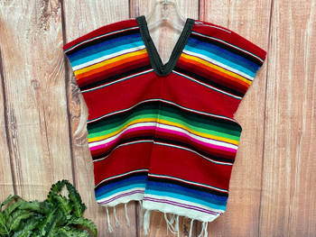 Child Size Mexican Serape Poncho