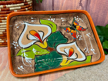 Talavera Ceramic Pottery Serving Tray