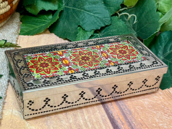 Mexican Talavera Tile Tin Box Mexican Talavera Tile Tin Box