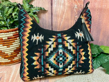 Woven Southwestern Shoulder Bag