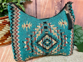 Woven Southwestern Shoulder Bag