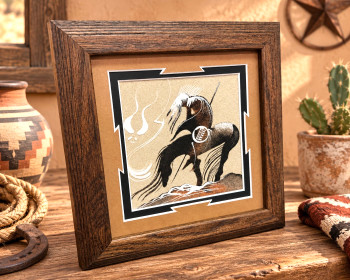 Navajo Sand Painted Wall Art