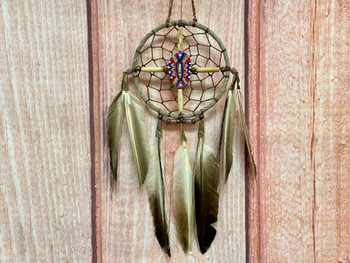 Navajo Painted Dreamcatcher Spirit Wheel