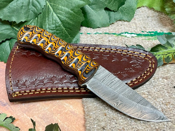 Southwest Damascus Steel Knife