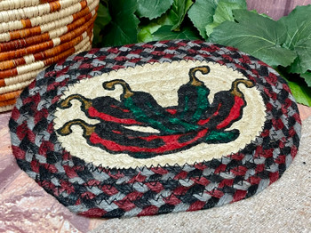 Southwestern Jute Trivet -Chilis