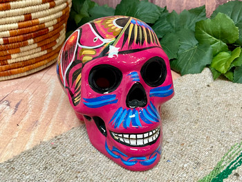 Hand Painted Day of the Dead Skull
