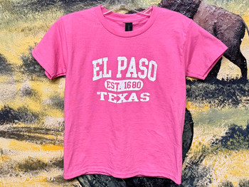 Premium Kids Size El Paso T Shirt -Azalea Pink