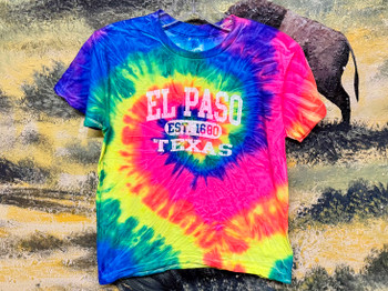 El Paso Tie Dye T Shirt - Rainbow