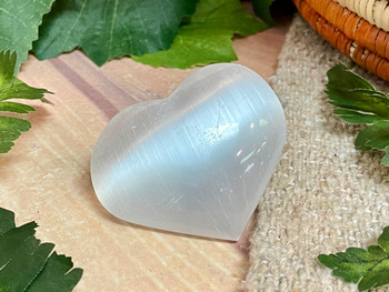 Natural Selenite Heart Stone