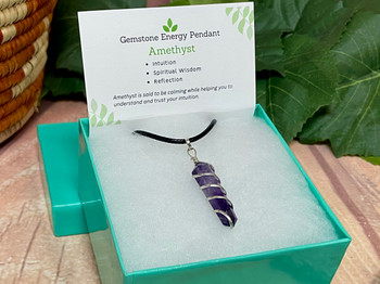 Amethyst Pendant Necklace