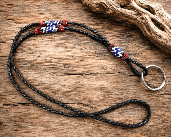 Navajo Indian Leather Lanyard