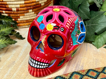 Day of the Dead Sugar Skull Luminary