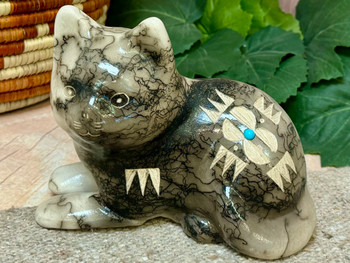 Navajo Horsehair Pottery Kitten