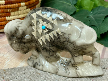Navajo Horsehair Pottery Buffalo